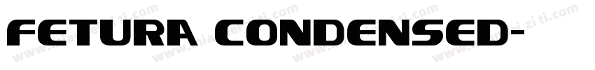 fetura condensed字体转换